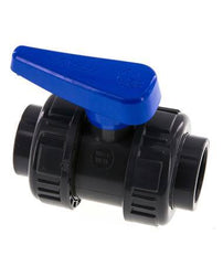 PVC 2-way Ball Valve True Union 32 mm Socket EPDM