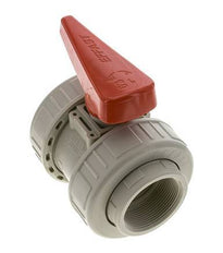 PP-H 2-way Ball Valve True Union Rp 2'' FKM