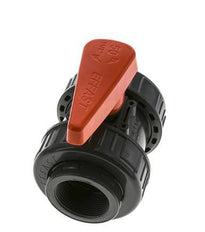 PVC 2-way Ball Valve True Union Rp 1 1/2'' EPDM