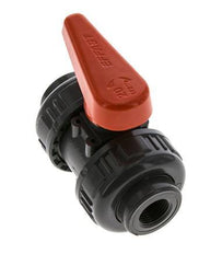 PVC 2-way Ball Valve True Union Rp 3/8'' FKM