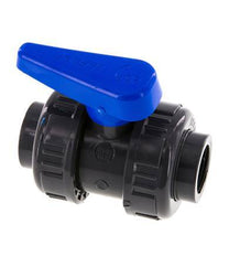 PVC 2-way Ball Valve True Union Rp 3/4'' EPDM