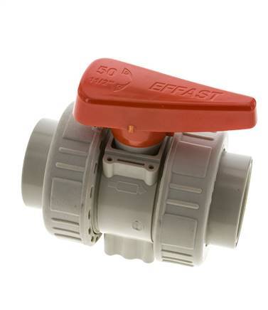 PP-H 2-way Ball Valve True Union 50 mm EPDM