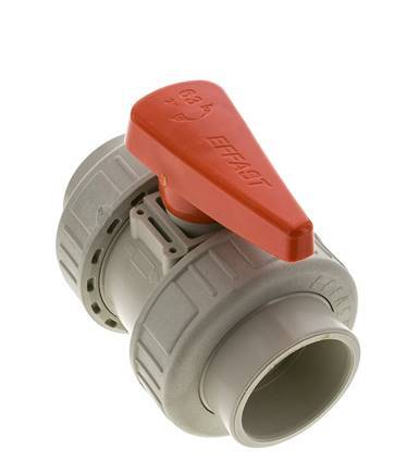 PP-H 2-way Ball Valve True Union 63 mm EPDM