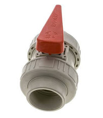 PP-H 2-way Ball Valve True Union 63 mm FKM