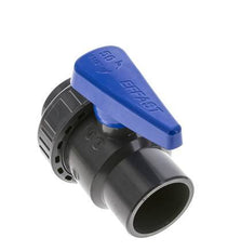 PVC 2-way Ball Valve Single Union 50 mm Socket EPDM