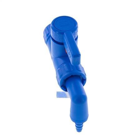 PE 2-way Ball Valve 1/2'' (13 mm) Hose Barbs