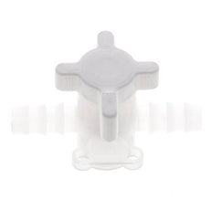 PVDF 3-way Ball Valve 3/8'' (9 mm) Hose Barbs