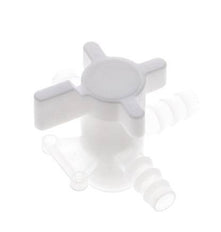 PVDF 3-way Ball Valve 10 mm Hose Barbs