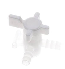 PVDF 3-way Ball Valve 10 mm Hose Barbs