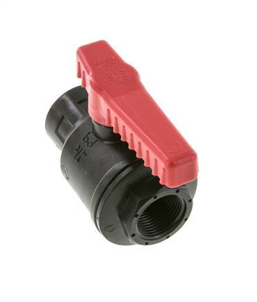 PP 2-way Ball Valve G 3/4'' PTFE/FKM