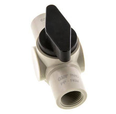 PP 2-way Ball Valve G 3/8'' FKM Vacuum