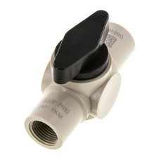 PP 2-way Ball Valve G 3/8'' FKM Vacuum
