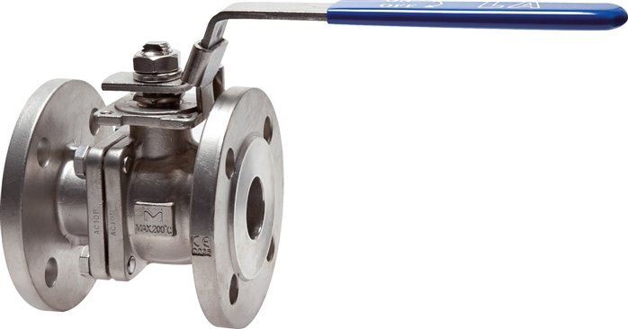 Flanged Ball Valve 2-Way DN20 PN40 Stainless Steel