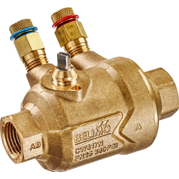 Belimo PI Zone Valve Rp1 Kvs2.1 24VAC/DC 75s BACnet/Modbus 1Nm IP40 Measuring Ports C225QPT-G/CQ24A-BAC