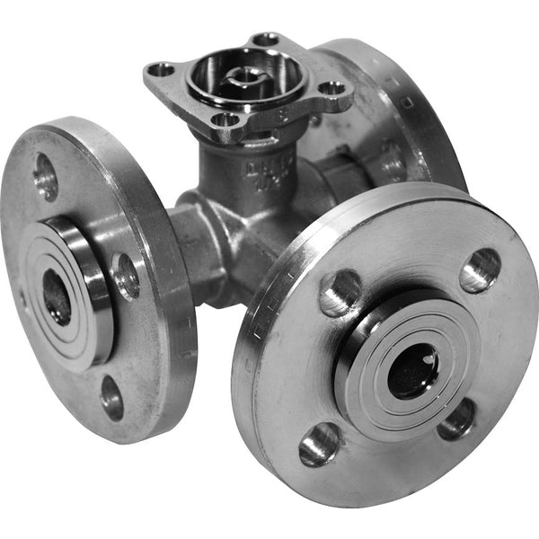 Belimo 3-Way Ball Valve Flange DN32 Kvs32 24VAC/DC 90s 2/3-point 20Nm IP54 R7032R-B3/SR24A