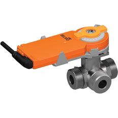 Belimo 3-Way Characterized Valve G1-1/4 Kvs6.3 24VAC/DC 75s 2/3-point 2Nm IP54 R518/KR24