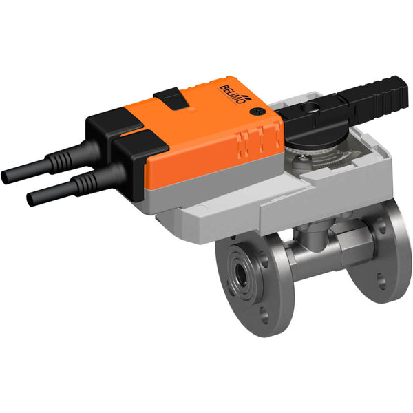 Belimo Ball Valve DN25 Flange Kvs26 24VAC/DC 90s BACnet/Modbus 10Nm IP40 R6025R-B2/VNR24A-LP1