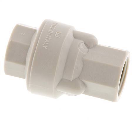 G 1/2'' Polypropylene Check Valve 0.01-6 bar (0.145-87 psi)