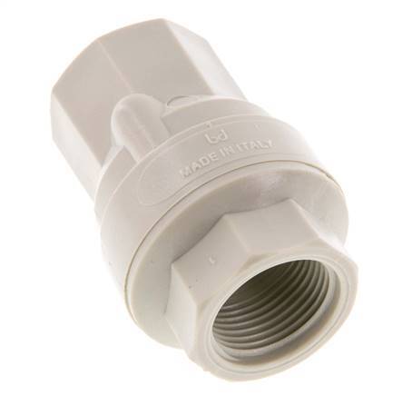 G 3/4'' Polypropylene Check Valve 0.03-6 bar (0.435-87 psi)
