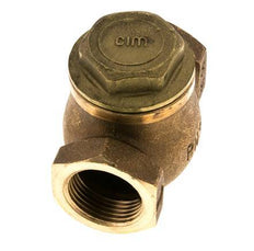 G 1'' Red Brass Lift Check Valve 20 bar (290 psi) Heavy Duty