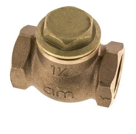 G 1-1/4'' Red Brass Lift Check Valve 20 bar (290 psi) Heavy Duty