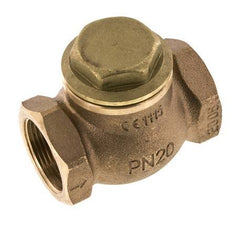 G 1-1/4'' Red Brass Lift Check Valve 20 bar (290 psi) Heavy Duty