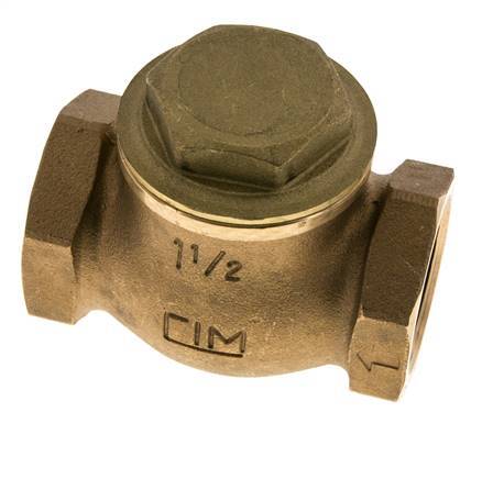 G 1-1/2'' Red Brass Lift Check Valve 20 bar (290 psi) Heavy Duty