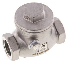G 1/2'' Stainless Steel Swing Check Valve 16 bar (232 psi) Metal Seal