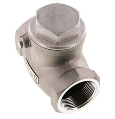 G 2'' Stainless Steel Swing Check Valve 16 bar (232 psi) Metal Seal