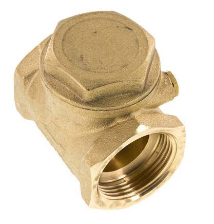 G 1-1/4'' Brass Swing Check Valve 10 bar (145 psi) Metal Seal