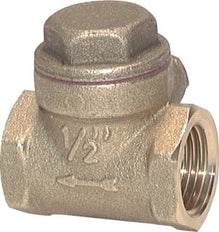G 2-1/2'' Brass Swing Check Valve 8 bar (116 psi) Metal Seal
