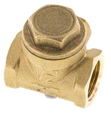 G 1/2'' Brass Swing Check Valve 12 bar (174 psi) NBR Soft Seal