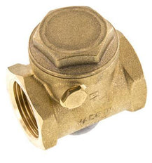 G 1'' Brass Swing Check Valve 12 bar (174 psi) NBR Soft Seal