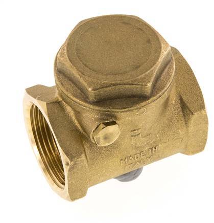 G 1-1/4'' Brass Swing Check Valve 10 bar (145 psi) NBR Soft Seal