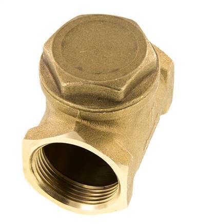 G 1-1/4'' Brass Swing Check Valve 10 bar (145 psi) NBR Soft Seal