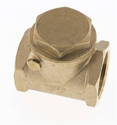 G 1-1/2'' Brass Swing Check Valve 10 bar (145 psi) NBR Soft Seal
