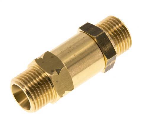 G 1/2'' Male Threaded Brass Check Valve 0.4-40 bar (5.8-580 psi)