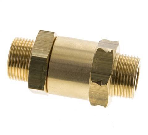 G 3/4'' Male Threaded Brass Check Valve 0.1-40 bar (1.45-580 psi)