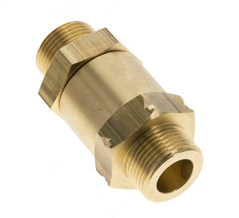 G 3/4'' Male Threaded Brass Check Valve 0.1-40 bar (1.45-580 psi)