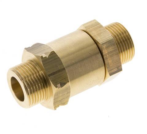 G 3/4'' Male Threaded Brass Check Valve 0.1-40 bar (1.45-580 psi)