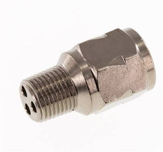 R/Rp 1/8'' M/F Mini Check Valve Nickel-Plated Brass 10 bar (145 psi) NBR No Spring