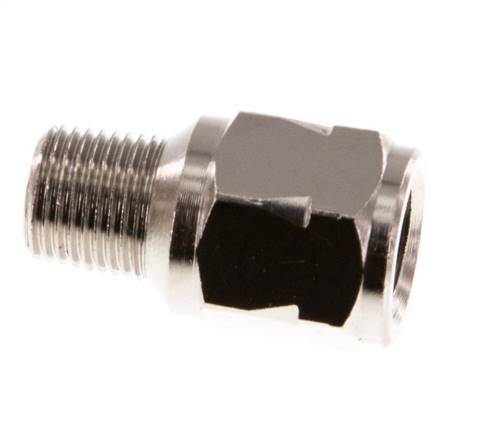 R/Rp 1/8'' M/F Mini Check Valve Nickel-Plated Brass 10 bar (145 psi) FKM With Spring