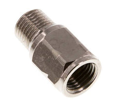 R/Rp 1/4'' M/F Mini Check Valve Nickel-Plated Brass 10 bar (145 psi) FKM With Spring