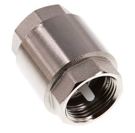 G 1'' Nickel-Plated Brass Check Valve 12 bar (174 psi)