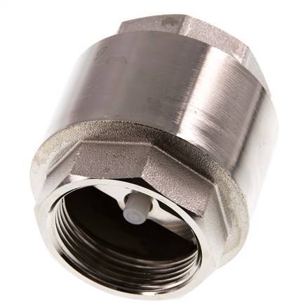 G 1-1/2'' Nickel-Plated Brass Check Valve 10 bar (145 psi)