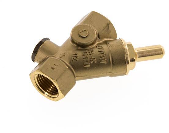 Rp 1/2'' Brass Y Check Valve 16 bar (232 psi) NBR