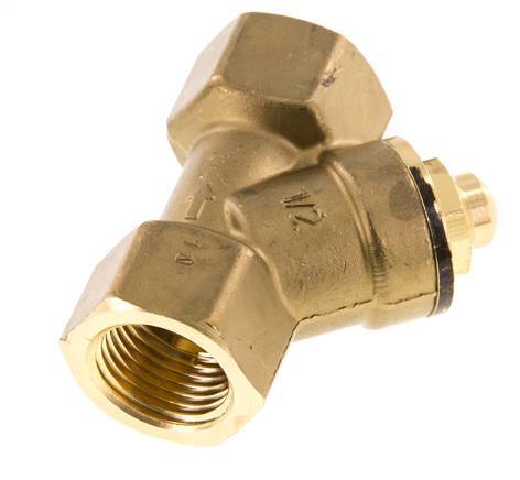 Rp 1/2'' Brass Y Check Valve 10 bar (145 psi) NBR