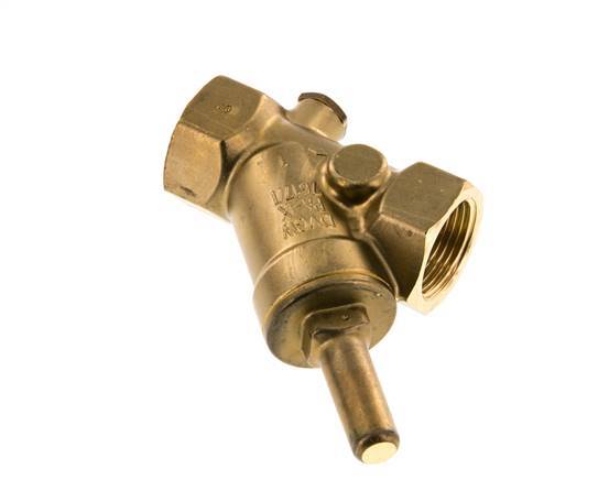 Rp 1'' Brass Y Check Valve 16 bar (232 psi) FKM