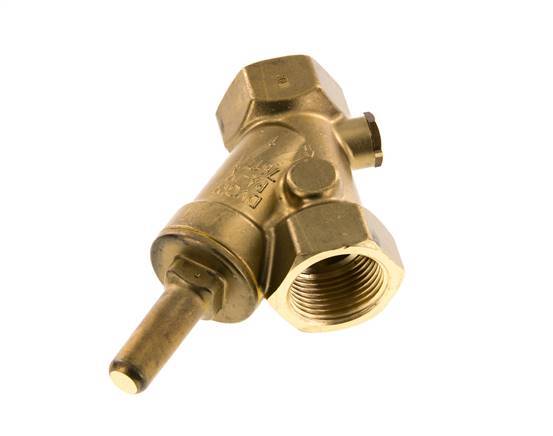 Rp 1'' Brass Y Check Valve 16 bar (232 psi) FKM