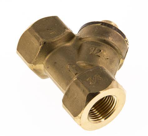 Rp 3/8'' Brass Y Check Valve 10 bar (145 psi) FKM